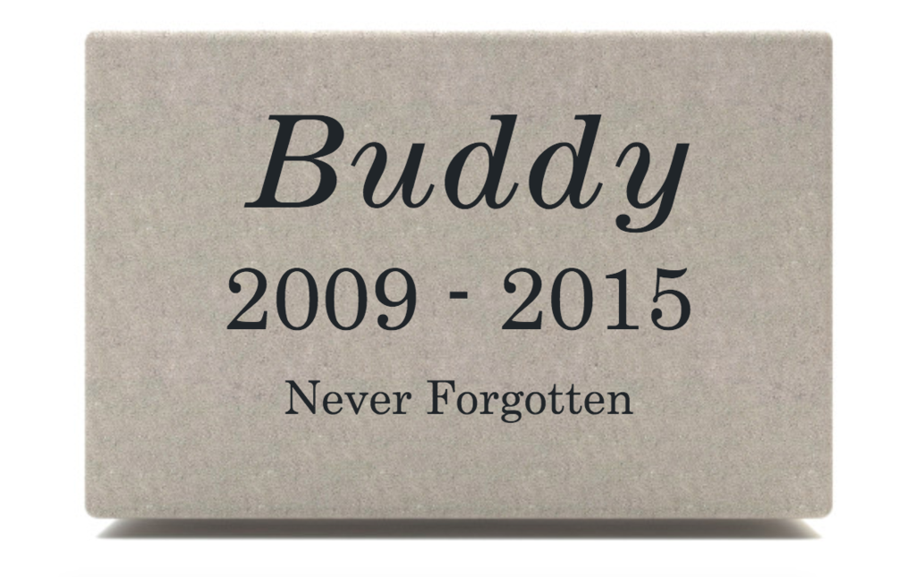 Pet Memorial Stones